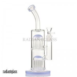 10 Arms Tree Perc Thick Base Design Bubblers Glass Bong